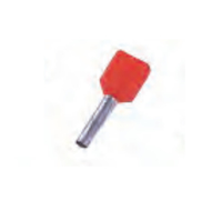 Intercable Zwillingsaderendhuelse ICIAE1014Z isoliert 2 x 10qmm 14mm rot