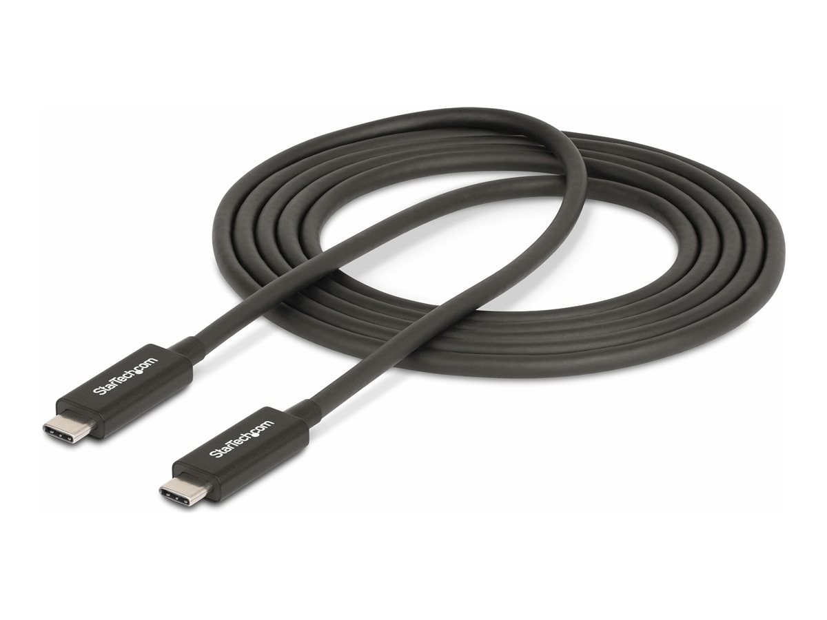 STARTECH.COM 2m Aktives Thunderbolt 4 Kabel 40 Gbit/s 100W PD 8K Display Kabel kompatibel mit USB4 Thunderbolt 3 USB-C DisplayPort