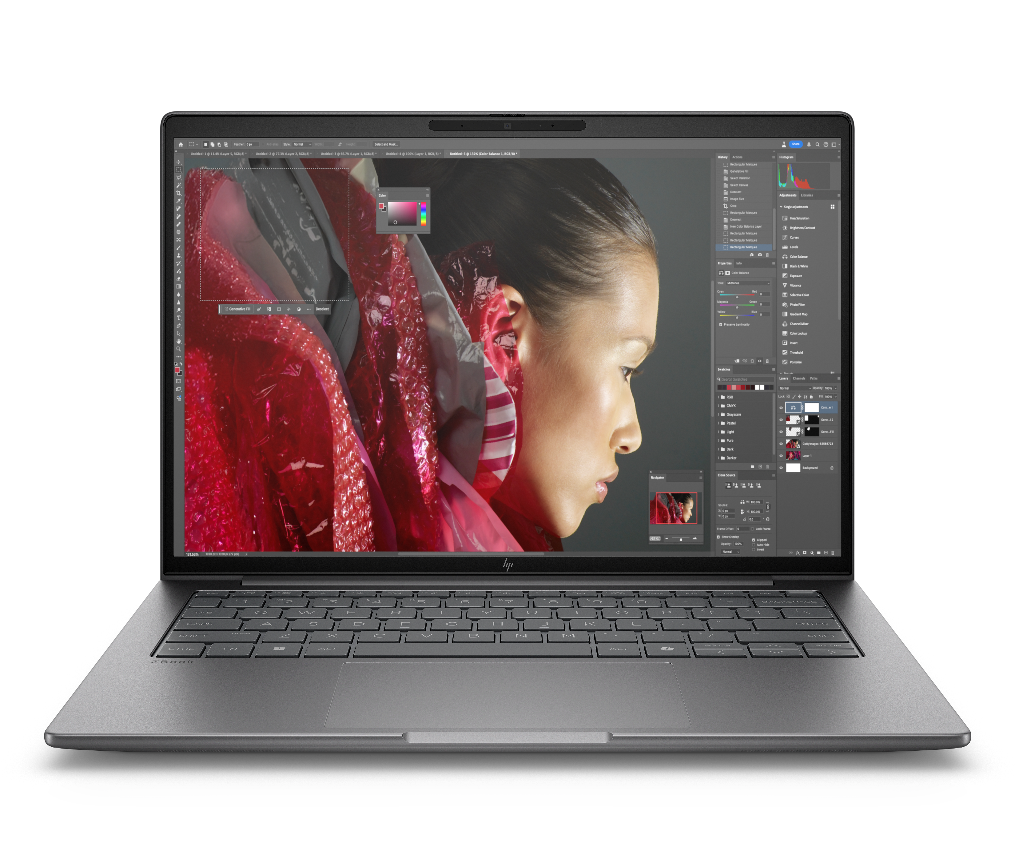 HP ZBook 8 G1i Intel Core Ultra 7 255H 35,56cm 14Zoll 2,5k 32GB 1TBSSD W11P 3J Gar DE