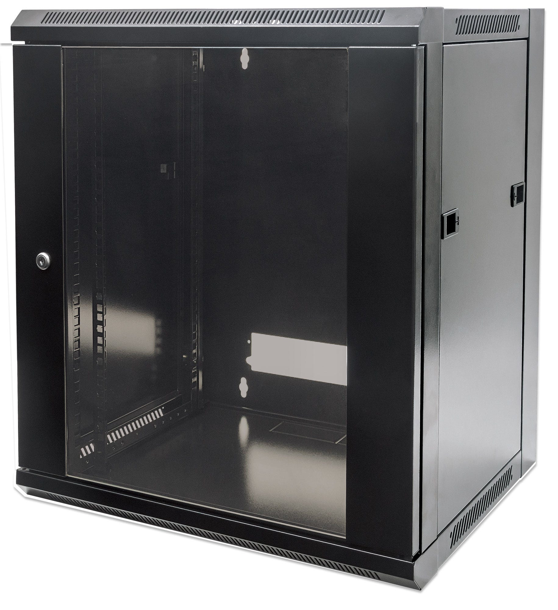 INTELLINET 48,3cm Wandverteiler 12HE 600mm tief 19 Zoll BxHxT 635 x 570 x 600 unmontiert schwarz