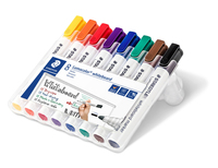 STAEDTLER Lumocolor Whiteboard-Marker farbsortiert 2,0 mm, 8 St. STAEDTLER Lumocolor Whiteboard-Marker farbsortiert 2,0 mm, 8 St.