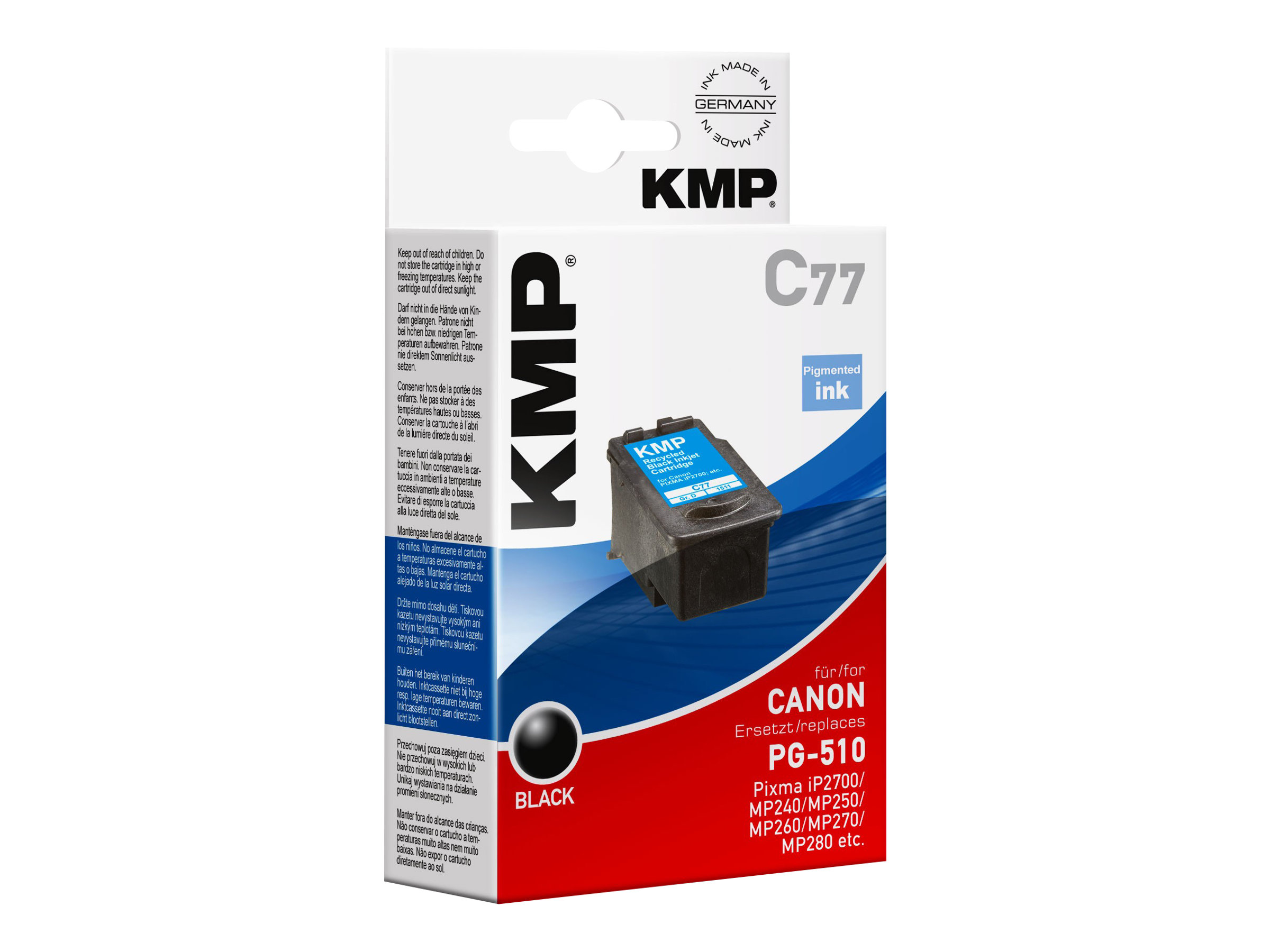 KMP C77  schwarz Druckkopf kompatibel zu Canon PG-510