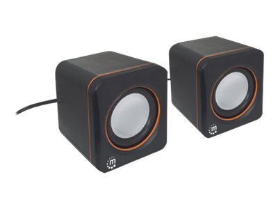 MANHATTAN 2600 Lautsprechersystem Voller Stereoklang und kompaktes Format optimal fuer das mobile Musikerlebnis