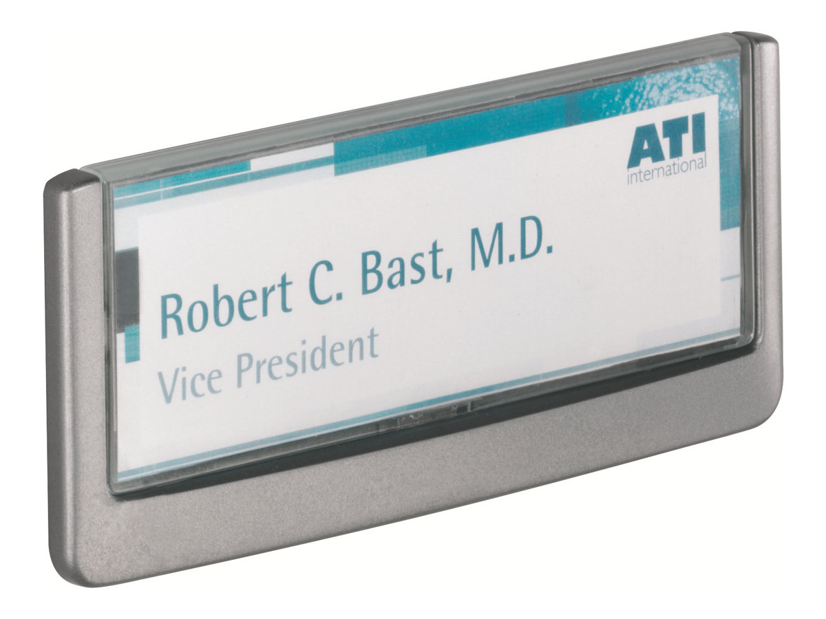 DURABLE Tuerschild CLICK SIGN Kunststoff grau 14,9 x 5,25 cm, 1 St