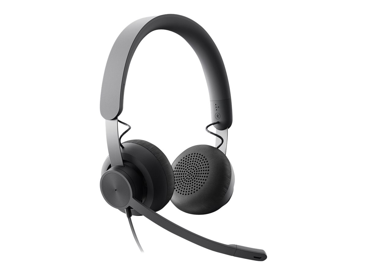 LOGITECH Zone Wired Headset onear wired USBC graphite