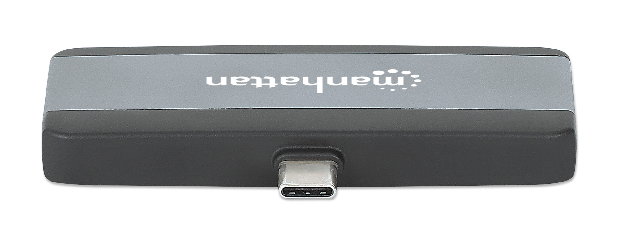 MANHATTAN USBC PD 4in1 Mobile Dockingstation 100W HDMI 4K30Hz USBA 10 Gbits 3,5mm Klinke PassthroughLadeanschluss Aluminium