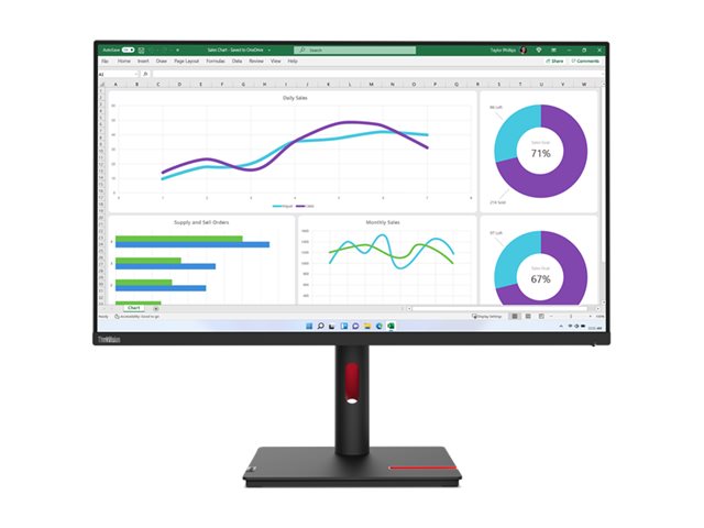 LENOVO ThinkVision T32h-30 80,01cm 31,5Zoll 2560x1440 Monitor 16:9 60Hz HDMI DP TopSeller