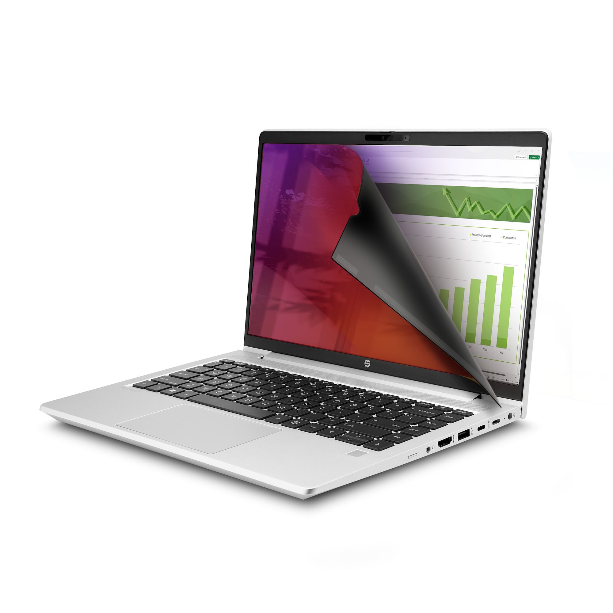 STARTECHCOM 35,56cm 14Zoll 169 Laptop Blickschutzfolie Doppelseitiger Laptop Goldfilter mit Erhöhtem Sichtschutz 30 Grad
