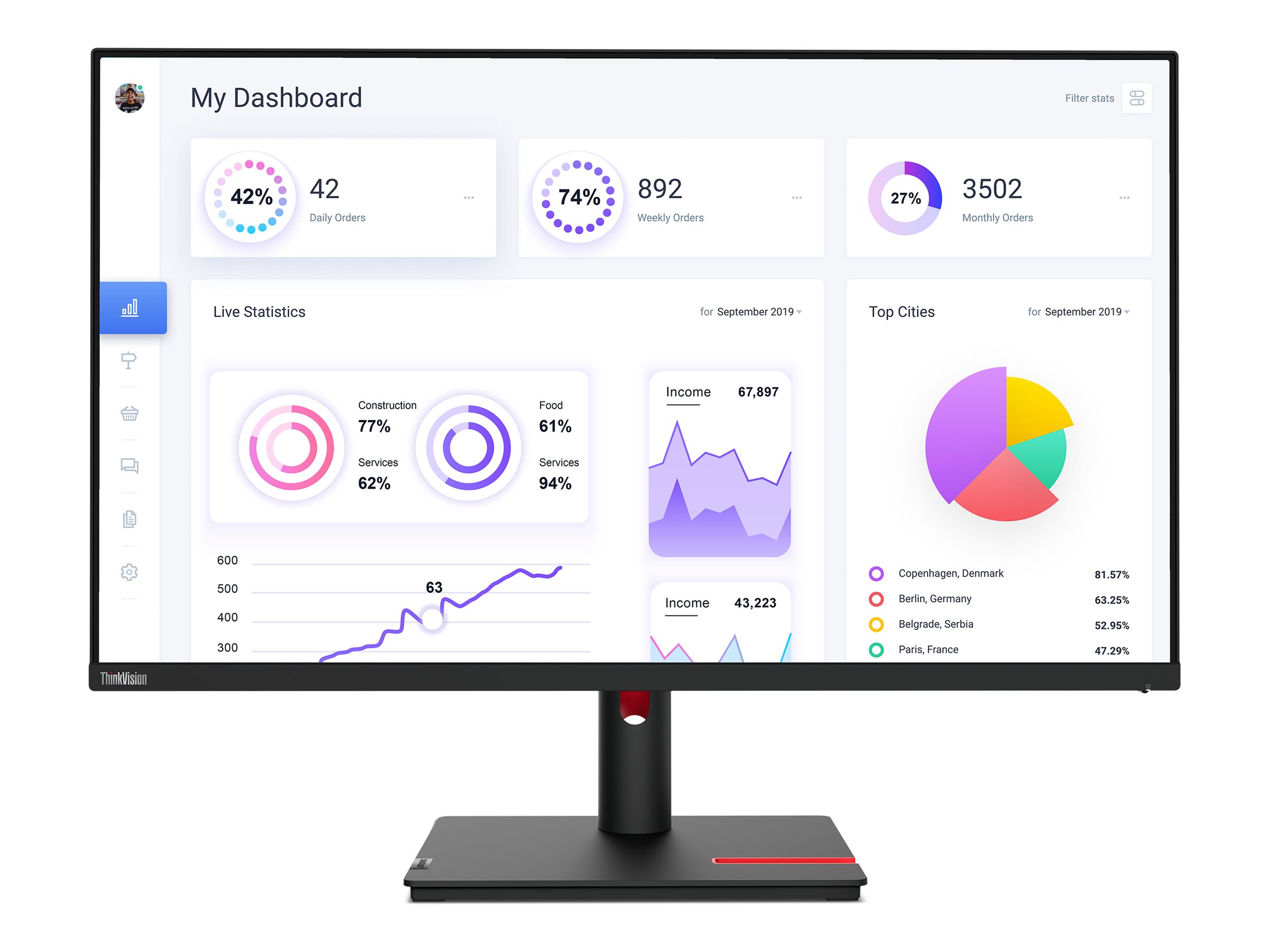 ThinkVision T32p-30 LED Monitor 80cm (31,5) ThinkVision T32p-30 LED Monitor 80cm (31,5)