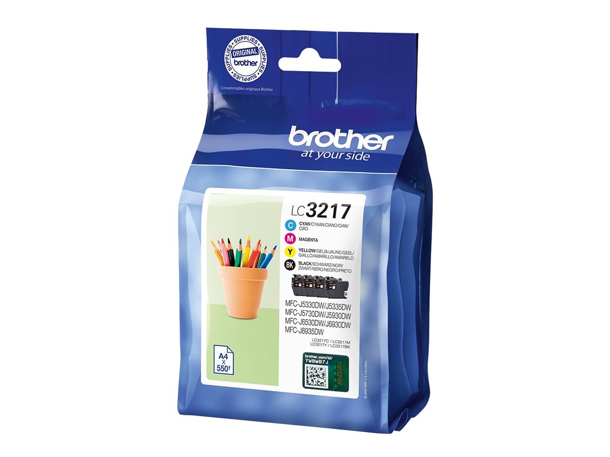 brother LC-3217VAL  schwarz, cyan, magenta, gelb Druckerpatronen, 4er-Set