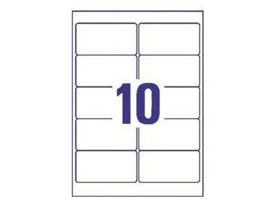 250 AVERY Zweckform Folien-Versandetiketten J4722-25 transparent 96,0 x 50,8 mm 250 AVERY Zweckform Folien-Versandetiketten J4722-25 transparent 96,0 x 50,8 mm