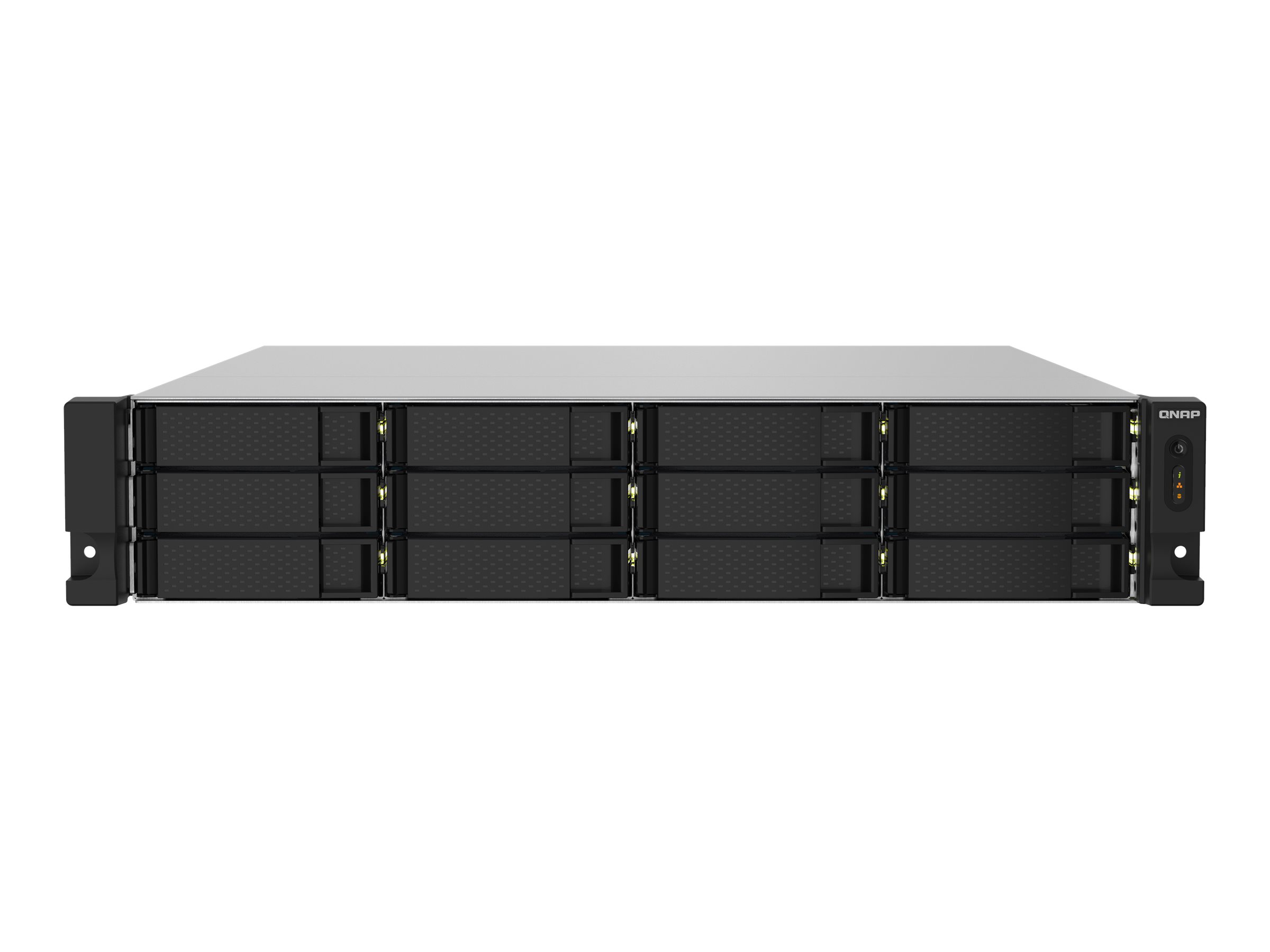 QNAP TS-1232PXU-RP-4G 12-Bay rackmount NAS AL324 4GB DDR4 UDIMM RAM SATA 6Gb/s 2x 10GbE SFP+ 2x 2.5GbE 1x PCIe Gen2 x2 slot 250W