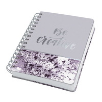 SIGEL Notizbuch mit Spirale Jolie® ca. DIN A5 punktraster, flieder/silber Hardcover 240 Seiten SIGEL Notizbuch mit Spirale Jolie® ca. DIN A5 punktraster, flieder/silber Hardcover 240 Seiten