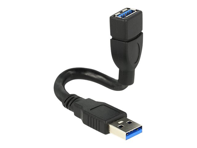 Delock Kabel USB 3.0 A Stecker > USB 3.0 A Buchse ShapeCable 0,15 m