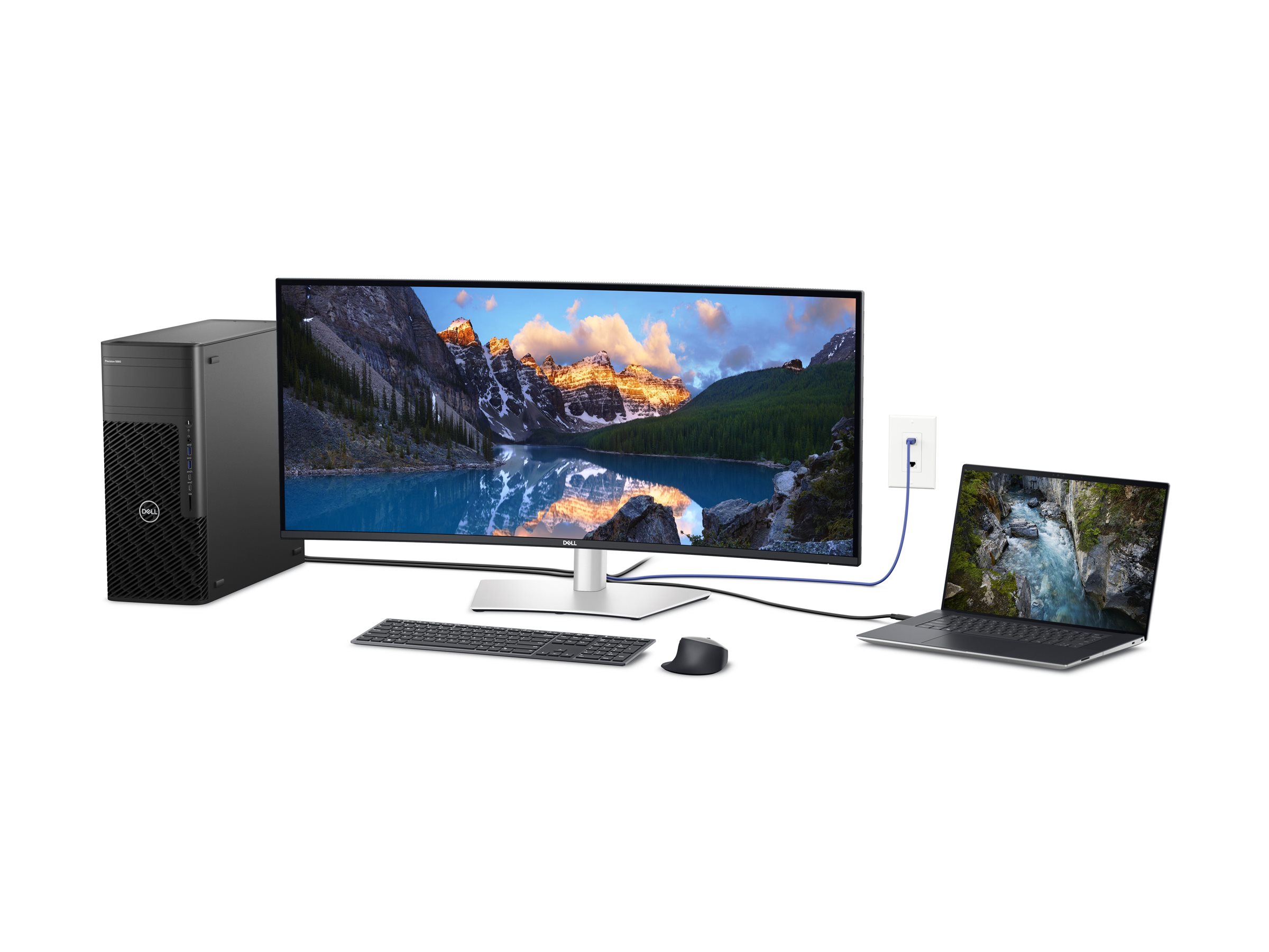 DELL UltraSharp 40 Curved Thunderbolt Hub Monitor U4025QW 100,8cm 39,7Zoll IPS 5120x2160 2000:1 120Hz HDMI DP USB DaisyChain