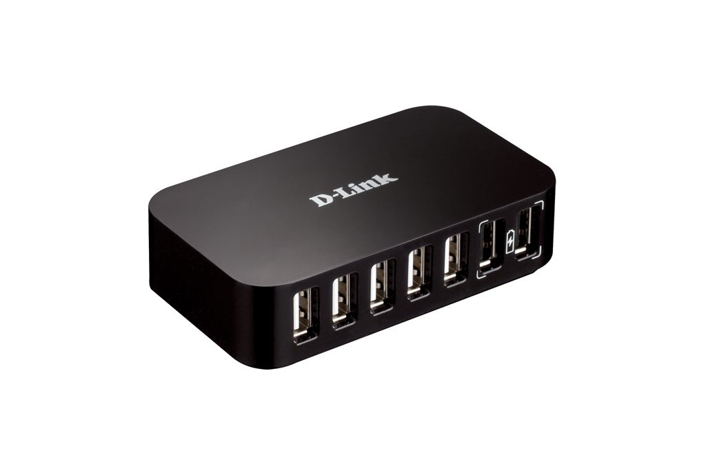 D-Link DUB H7 - Hub - 7 x USB 2.0 - Desktop