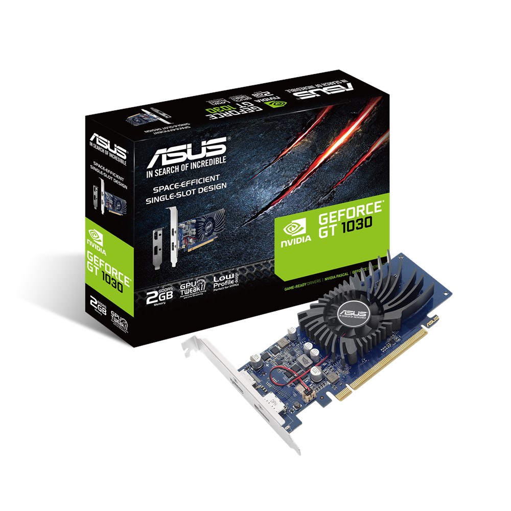 ASUS GeForce GT 1030 2GB GDDR5 BRK low profile 64bit 1x HDMI 1xDP