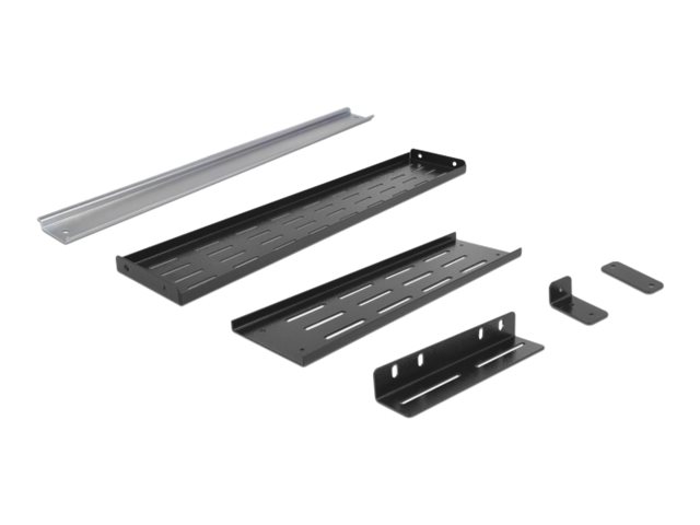 19 Hutschienenhalterung 4 HE, schwarz