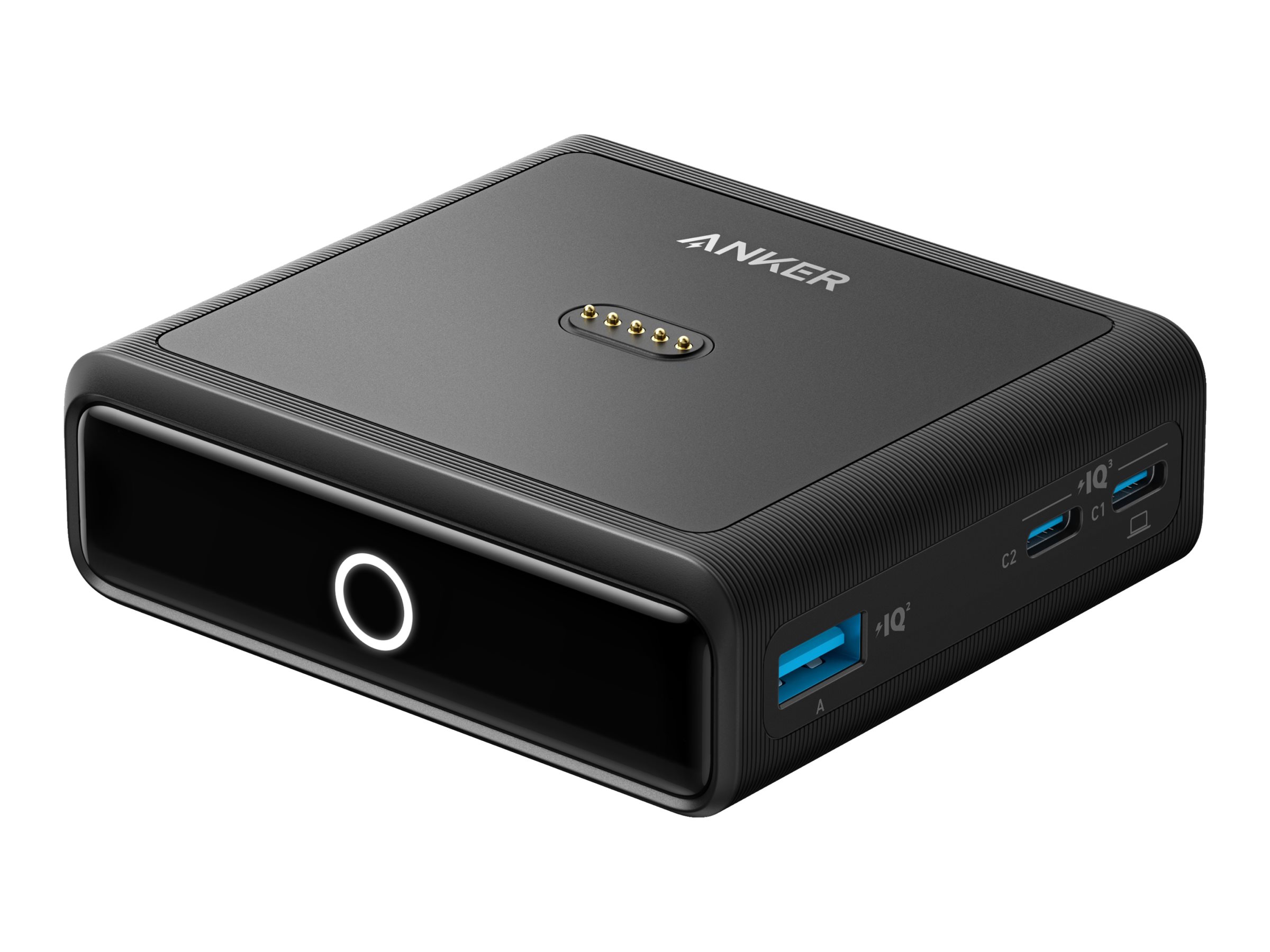 ANKER Charging Base 4-in-1 Ladestation 100W fuer Anker Prime Powerbanks 1x USB-A 2x USB-C 1x Ladepad schwarz ANKER Charging Base 4-in-1 Ladestation 100W fuer Anker Prime Powerbanks 1x USB-A 2x USB-C 1x Ladepad schwarz
