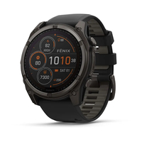 Garmin fenix 8 51mm Solar GraphitTitan Carbongrau SilikonArmband