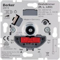 Berker NV-Drehdimmer 2873 mit Softrastung Hauselektronik Berker NV-Drehdimmer 2873 mit Softrastung Hauselektronik