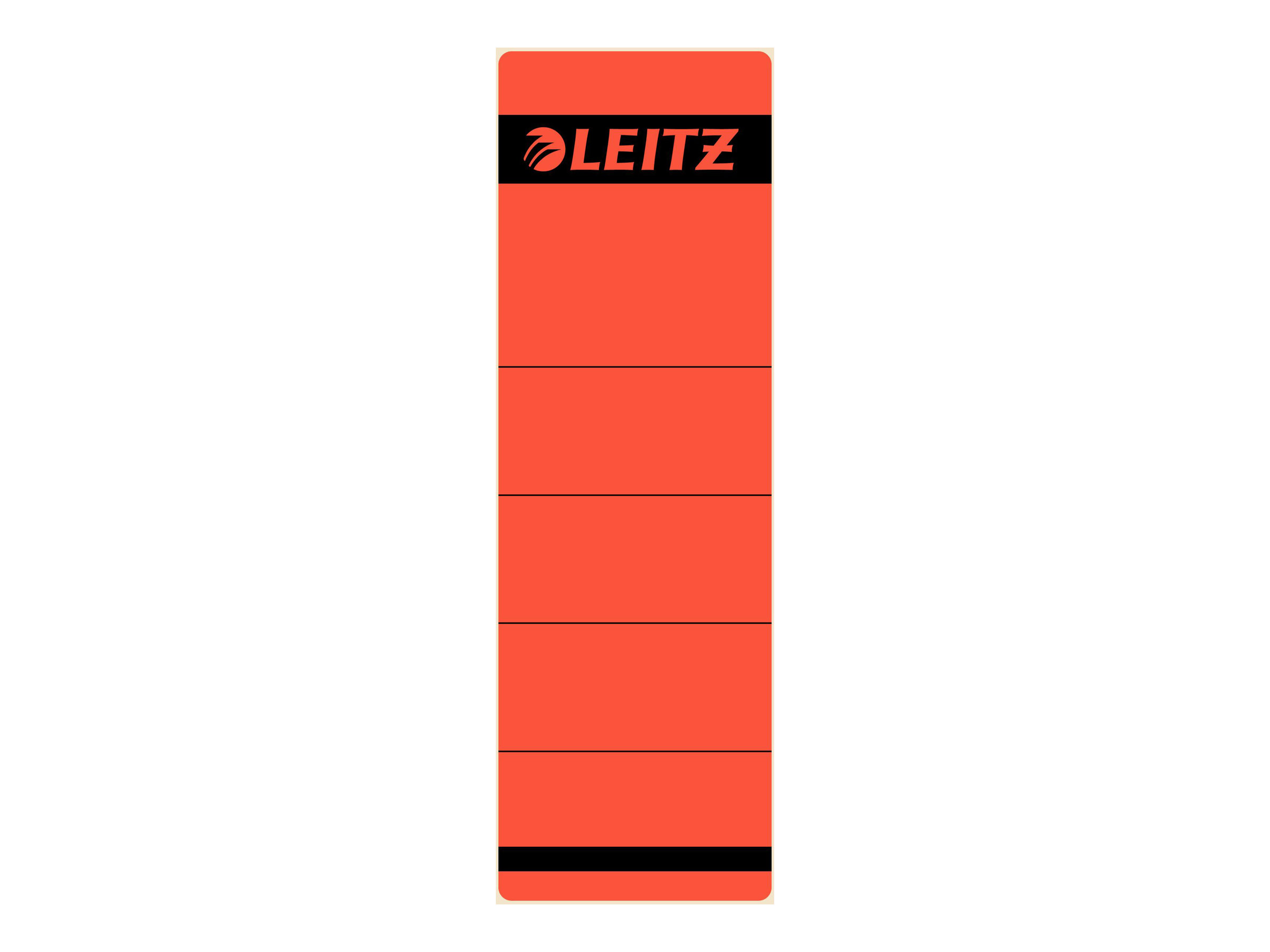 10 LEITZ Ordneretiketten 1642 rot fuer 8,0 cm Rueckenbreite 10 LEITZ Ordneretiketten 1642 rot fuer 8,0 cm Rueckenbreite