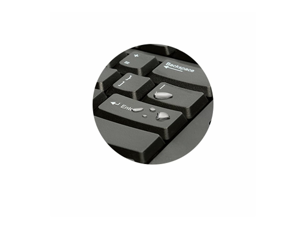 Kensington KM150 EQ Tastatur-Maus-Set kabellos schwarz