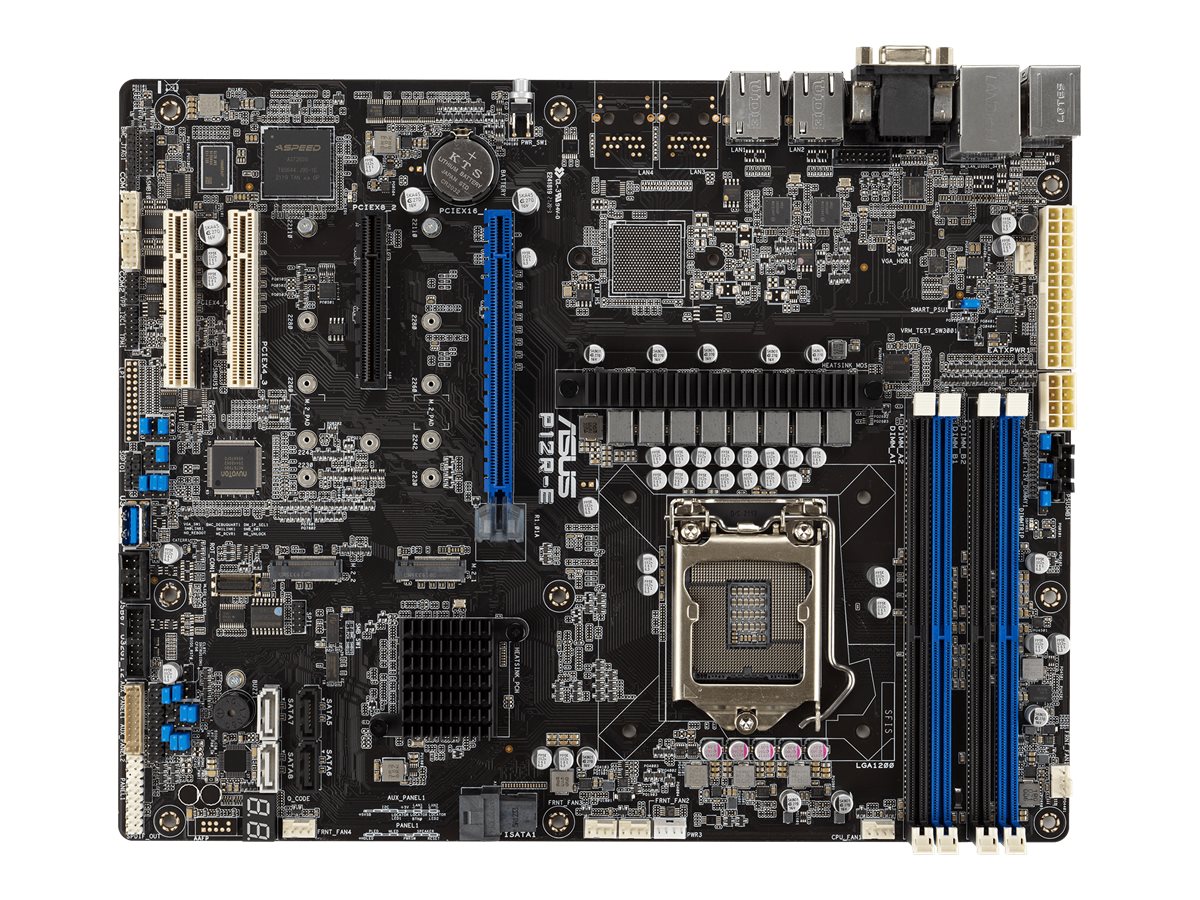 ASUS P12R-E LGA1200 ATX Server MB 4xDDR4 2xM.2 8xSATA ASUS P12R-E LGA1200 ATX Server MB 4xDDR4 2xM.2 8xSATA