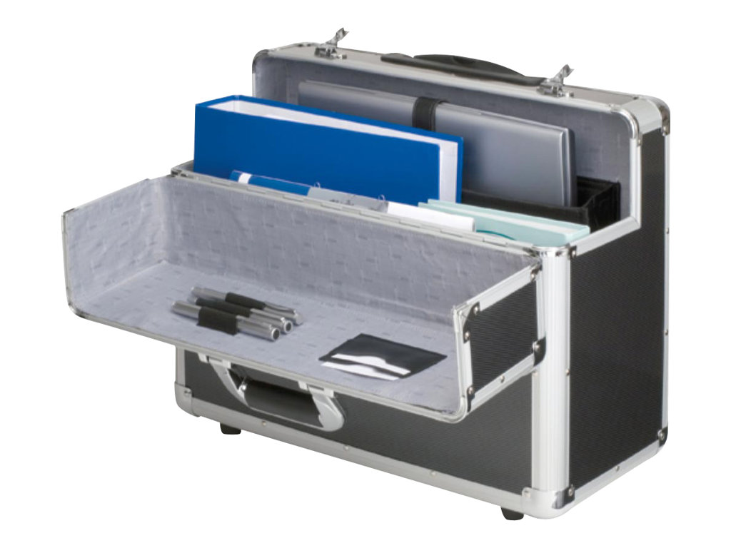 ALUMAXX Pilotenkoffer C-2 Aluminium schwarz 48,5 x 23,0 x 39,0 cm