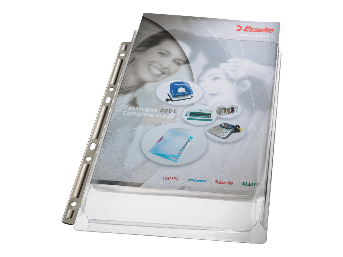 3 LEITZ Prospekthuellen DIN A4 transparent genarbt 0,17 mm