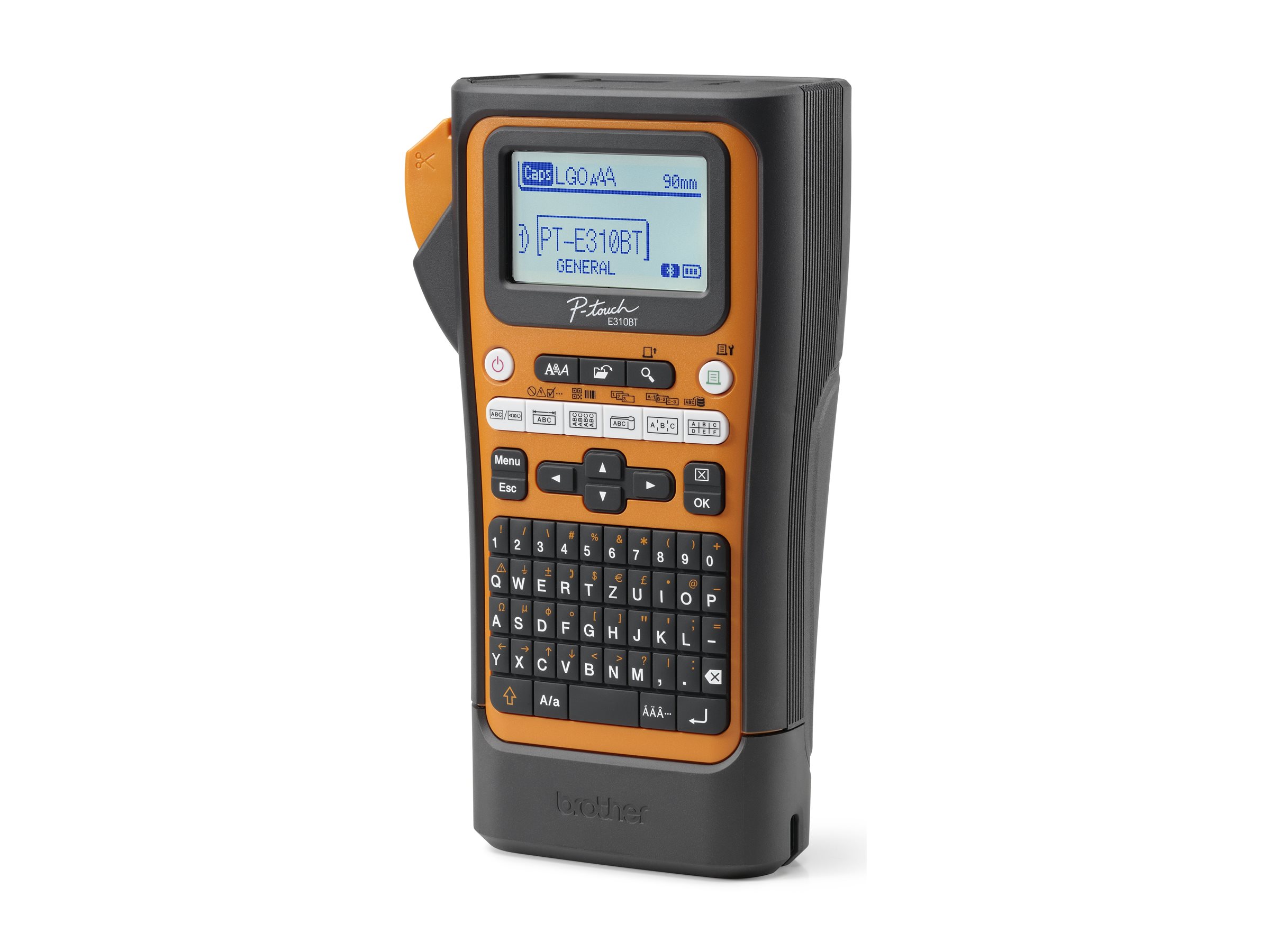 brother P-touch E310BT Beschriftungsgerät orange, schwarz brother P-touch E310BT Beschriftungsgerät orange, schwarz