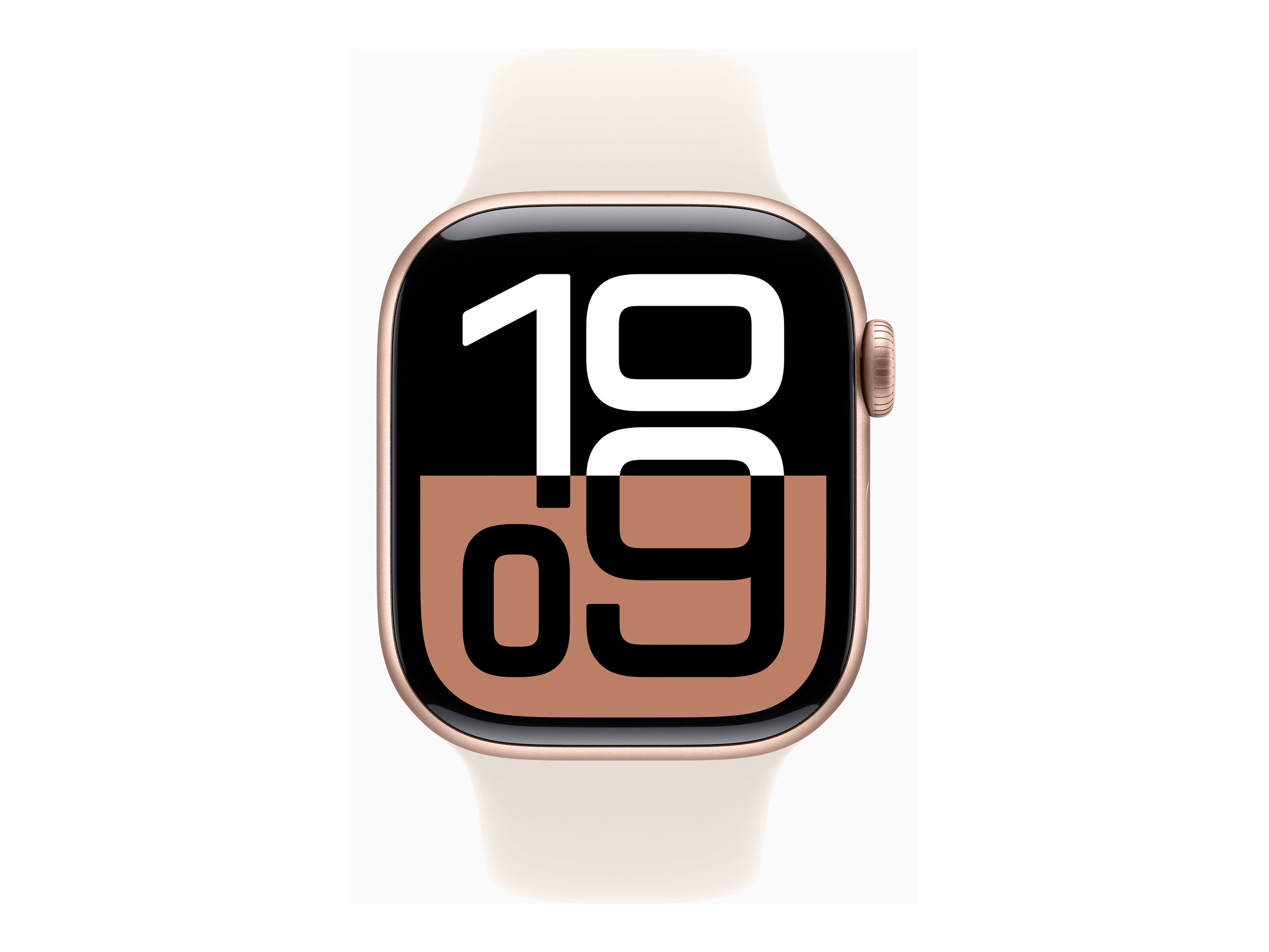 Apple Watch S10 Aluminium 42mm Rosegold (Sportarmband blassrosa) S/M