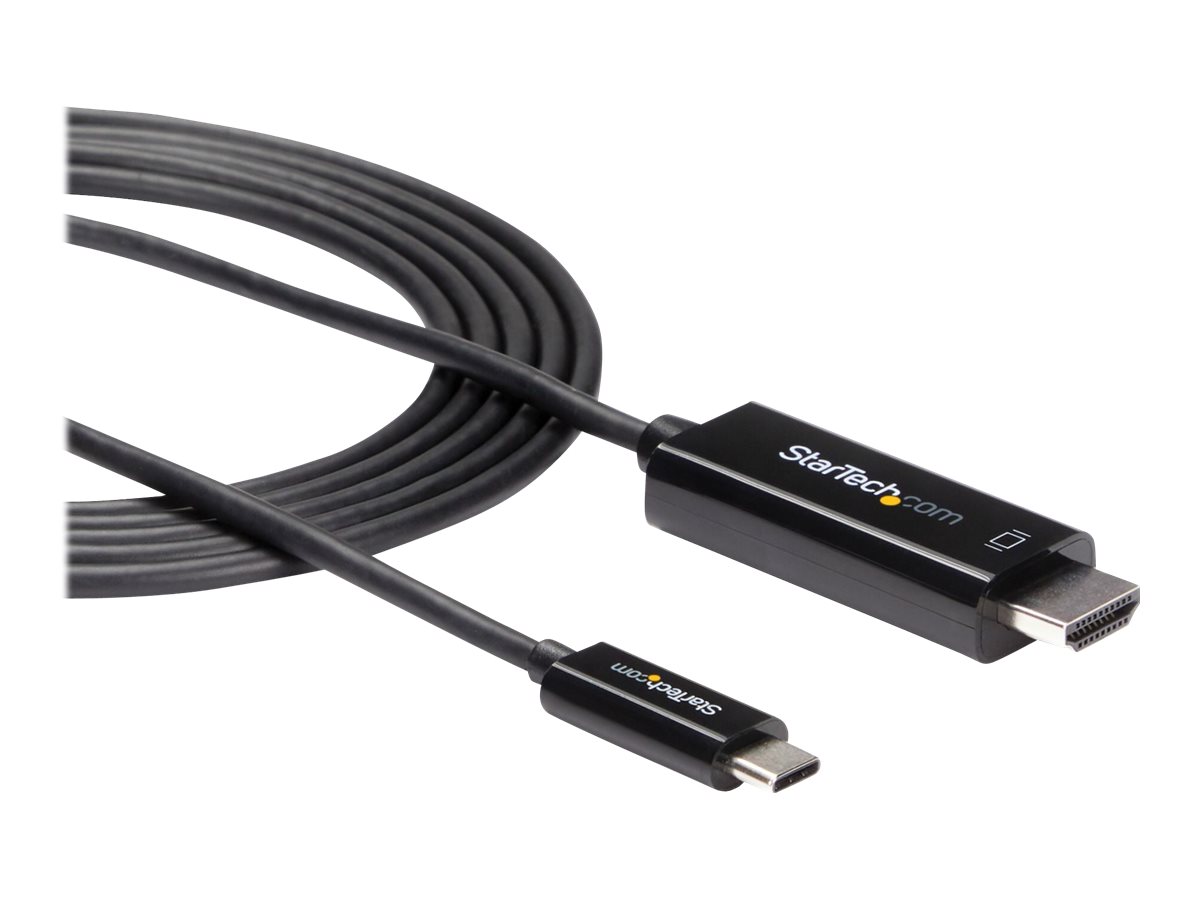 StarTech.com 2m USB-C auf HDMI Kabel - Monitorkabel - 4K bei 60Hz - USB Typ C zu HDMI Kabel - Schwarz - externer Videoadapter - VL100 - Schwarz