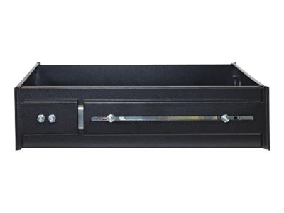 INTELLINET 48,26cm 19Zoll Schublade schwarz 2 HE 350 mm Fachbodentiefe ausziehbar