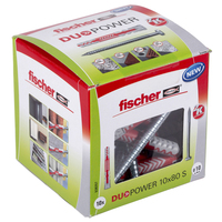 fischer DuoPower 10x80 S 2K 538257 Dübel mit Schrauben Ø 10 mm x 80 mm, 10 St