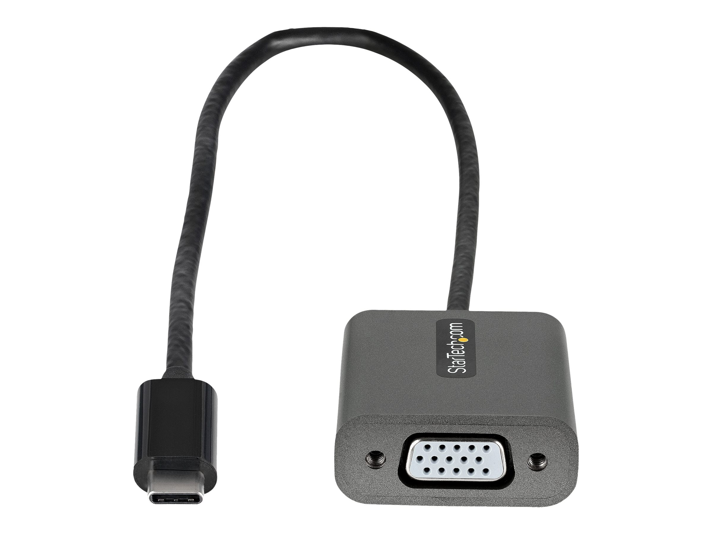 StarTech.com USB-C auf VGA Adapter - 1080p USB Typ C zu VGA Adapter Dongle - USB-C (DP Alt Modus) zu VGA Monitor / Display Videokonverter - Thunderbolt 3 kompatibel - 30 cm langes Kabel (CDP2VGAEC) - Videoadapter - VGA / USB - 30 cm