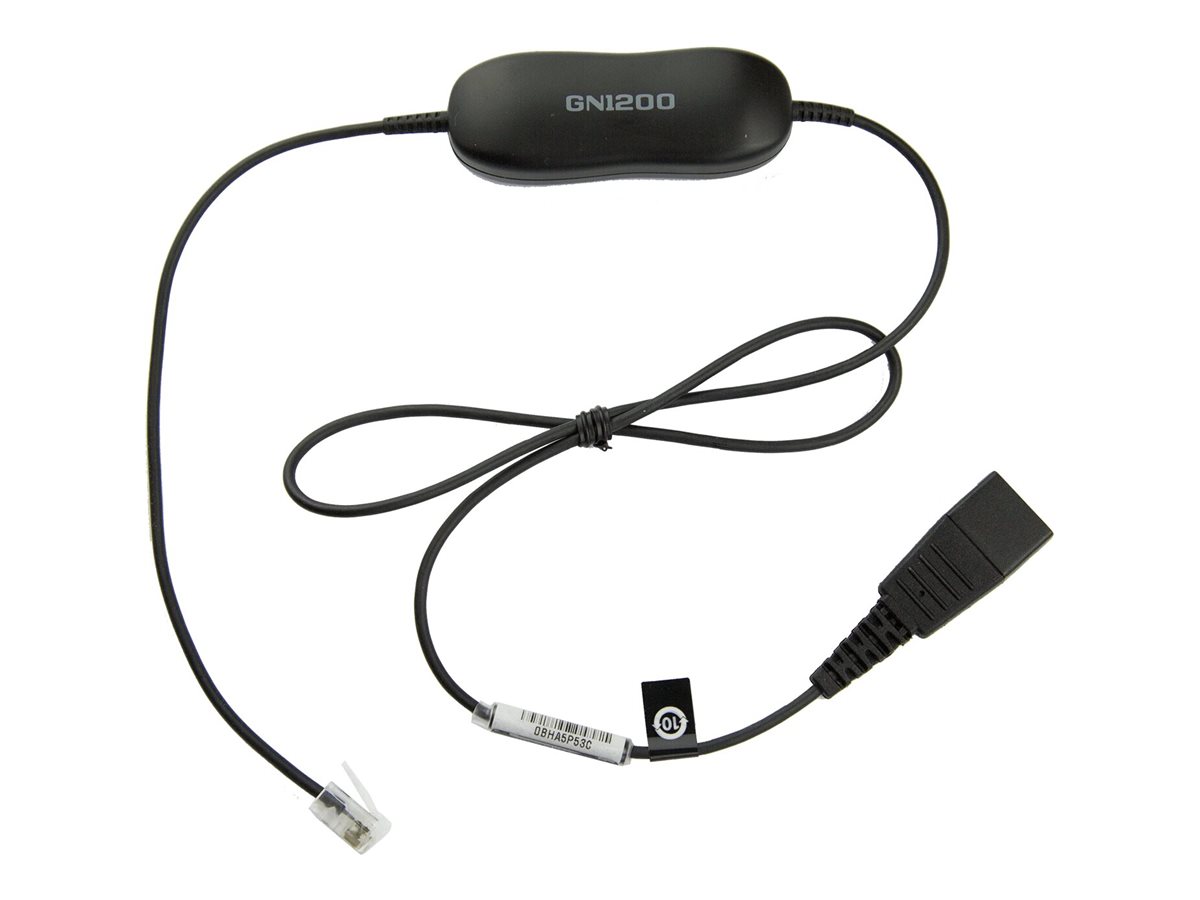 Jabra Kabel 1200 Smart Cord QD auf RJ10 Western glatt