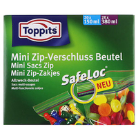 40 Toppits Gefrierbeutel SafeLoc Mini 40 Toppits Gefrierbeutel SafeLoc Mini