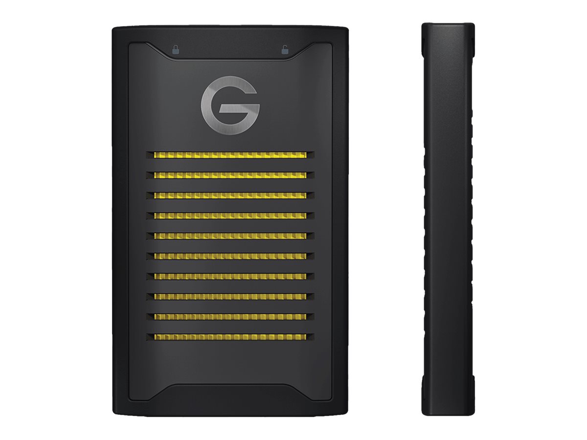 SANDISK Professional G-DRIVE ArmorLock SSD 1TB 1000MB/s USB-C 10Gbps Ultra-Rugged Encrypted Portable NVMe SSD - Black SANDISK Professional G-DRIVE ArmorLock SSD 1TB 1000MB/s USB-C 10Gbps Ultra-Rugged Encrypted Portable NVMe SSD - Black