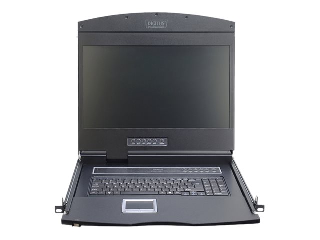 Digitus 19 LCD KVM Konsole, 1Port VGA, deutsche Tastatur