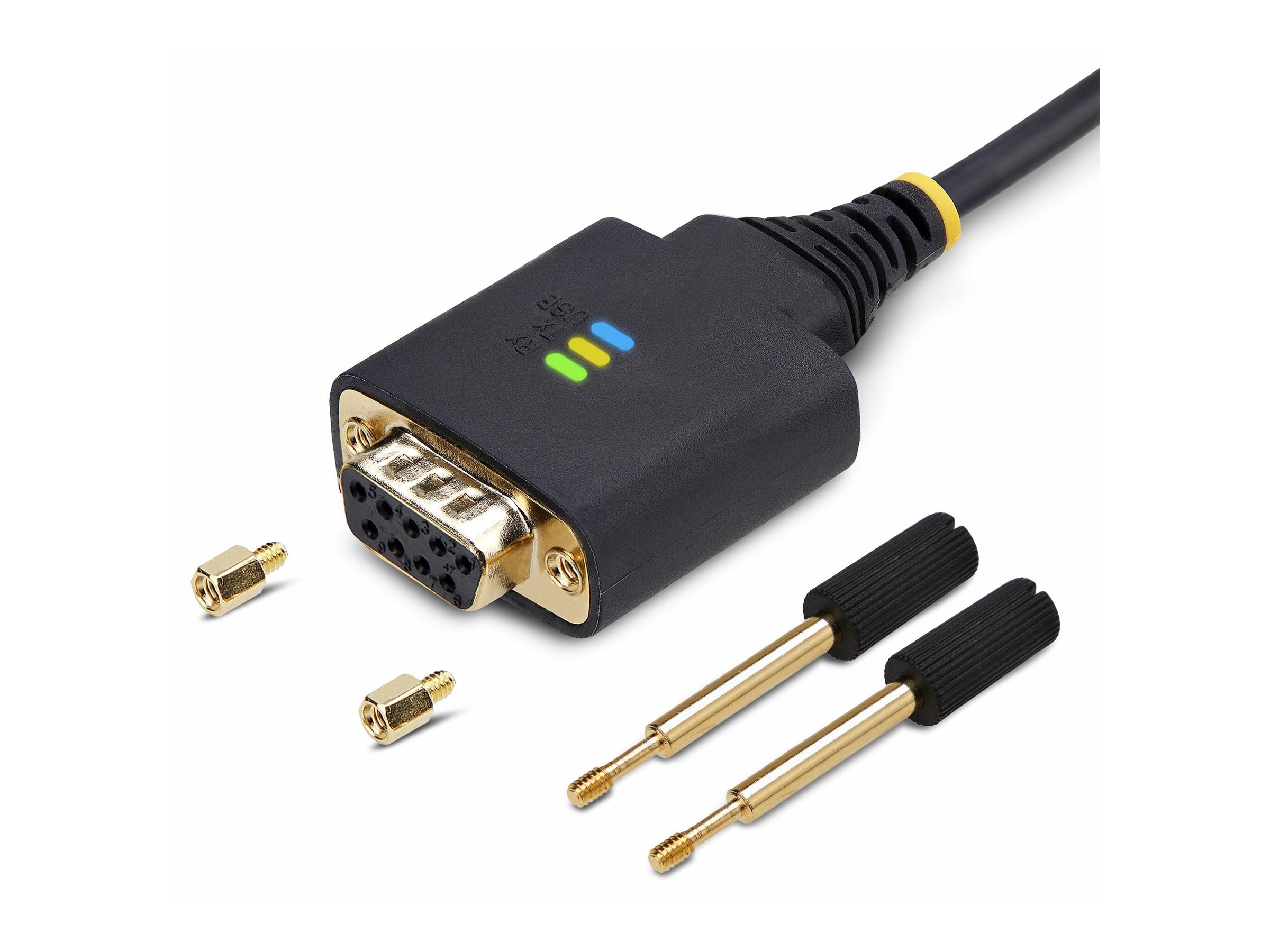 STARTECH.COM 30cm USB Null Modem Kabel USB Seriell Adapter COM Retention,FTDI USB RS232 Wechselbare DB9 Schrauben/Muttern