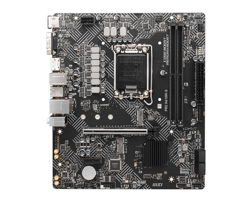 MSI PRO H610MG LGA1700 DDR5 mATX