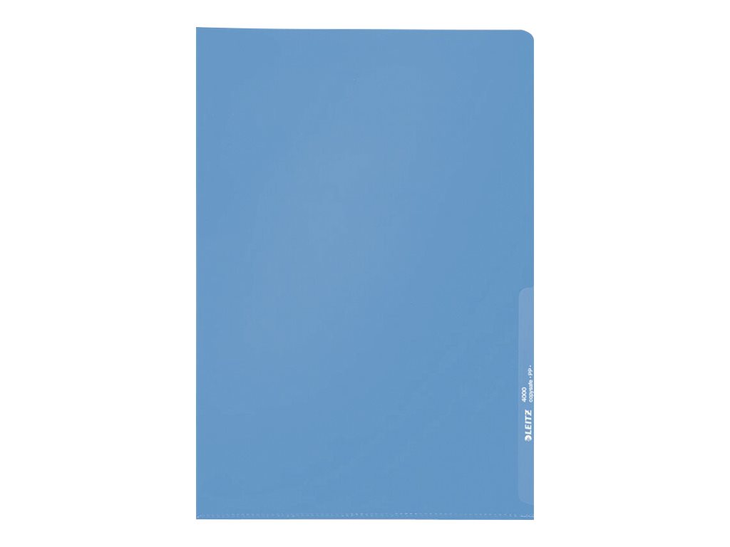 LEITZ Sichthüllen 4000 DIN A4 blau genarbt 0,13 mm, 100 St