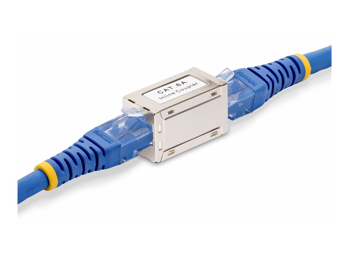 STARTECH.COM Geschirmte Cat 6A Kupplung RJ45 Coupler Cat6a Lankabel Verlängerung F/F Netzwerkkabelverlängerung/Verbinder