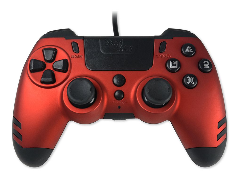 LEXIP X STEELPLAY Slim Pack Wired Controller Ruby Red Multi