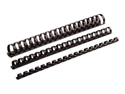 Fellowes Kunststoffbinderuecken schwarz fuer 100 Blatt, 100 St