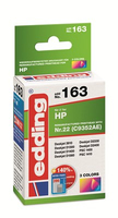 edding EDD-163 color Druckerpatrone kompatibel zu HP 22 (C9352AE) edding EDD-163 color Druckerpatrone kompatibel zu HP 22 (C9352AE)