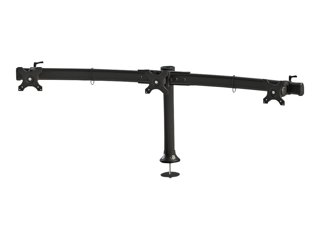 NEOMOUNTS FPMA-D700DD3 Desk Mount für Flatscreen 3x25,4-68,58cm 10-27Zoll 24kg VESA 75x75/100x100mm dreh-kipp-schwenkbar
