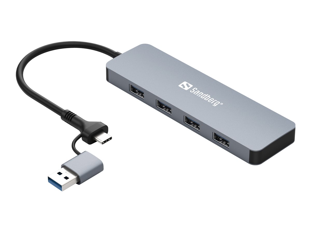 SANDBERG USBCA to 4xUSB 30 Hub