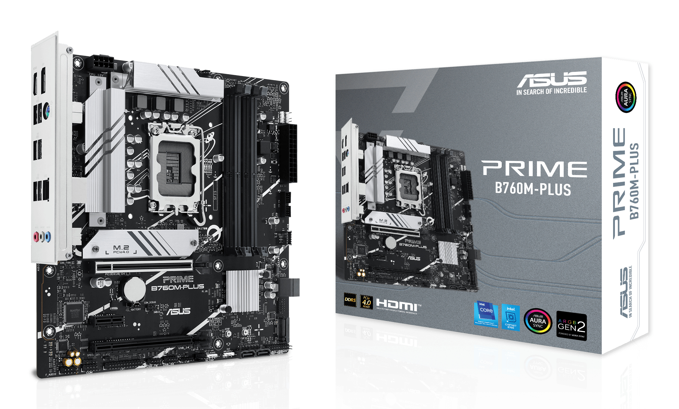 ASUS PRIME B760MPLUS LGA 1700 4xDDR5 microATX 4xSATA MB 1xHDMI 1xDP 2xM2